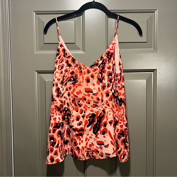H&M Leopard Print Satin Cami size 8 - Picture 1 of 6
